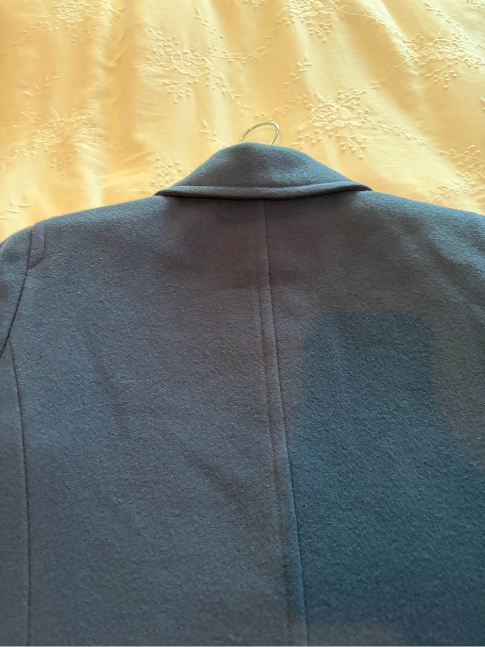 Doncaster Navy Button-Front Pea jacket - Picture 3 of 5